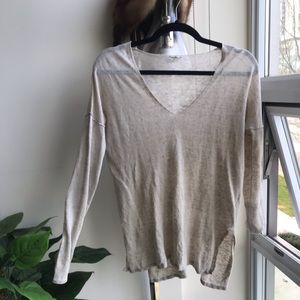 T. Babaton v Neck Linen Sweater 50% OFF BUNDLES